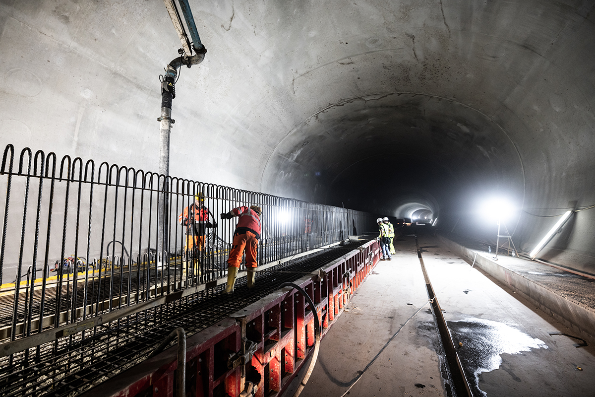 Bauarbeiten im Brenner Basistunnel