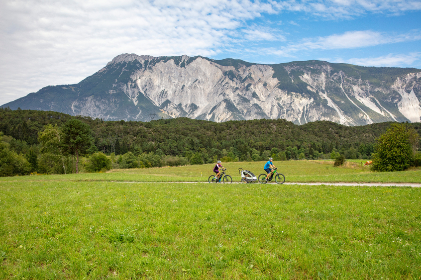 Radfahrer auf dem Radweg