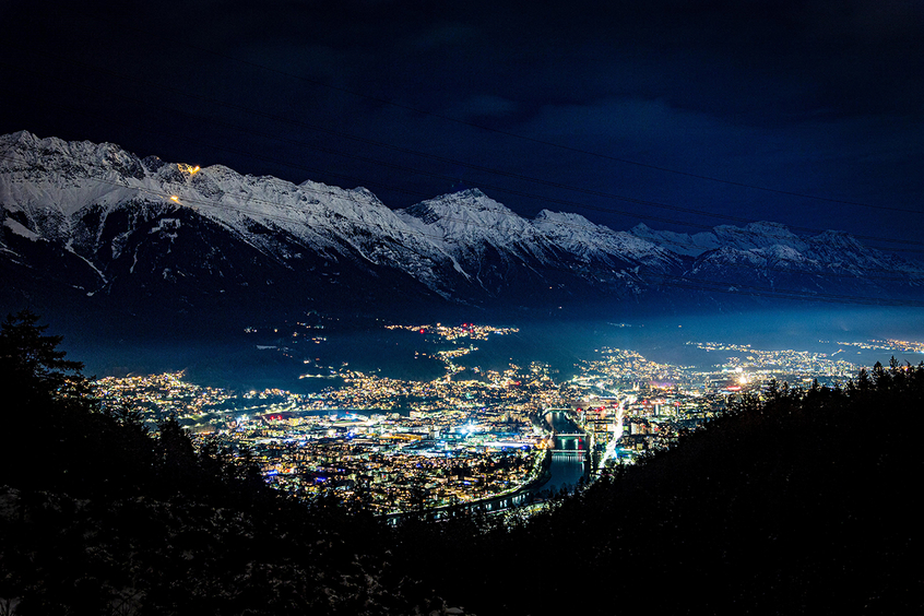 Innsbruck bei Nacht