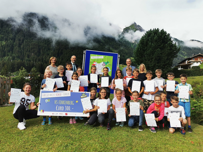SchülerInnen der Volksschule Finkenberg